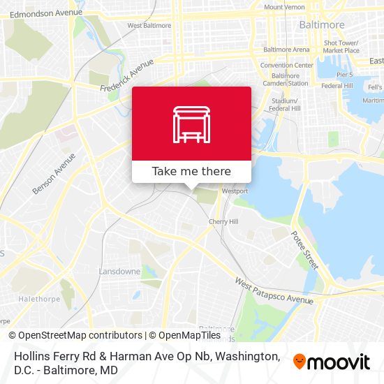 Hollins Ferry Rd & Harman Ave Op Nb map