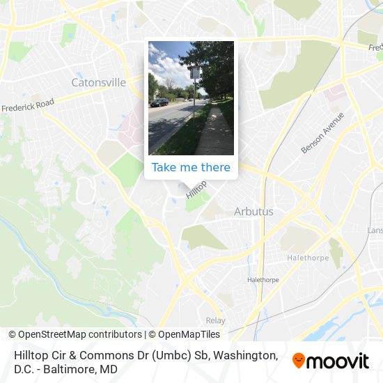 Mapa de Hilltop Cir & Commons Dr (Umbc) Sb