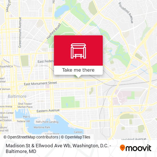 Madison St & Ellwood Ave Wb map