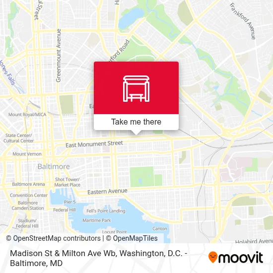 Madison St & Milton Ave Wb map