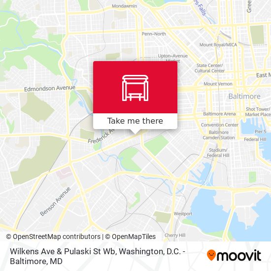 Mapa de Wilkens Ave & Pulaski St Wb