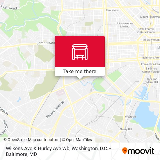 Wilkens Ave & Hurley Ave Wb map