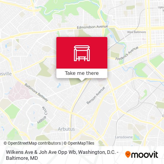 Wilkens Ave & Joh Ave Opp Wb map