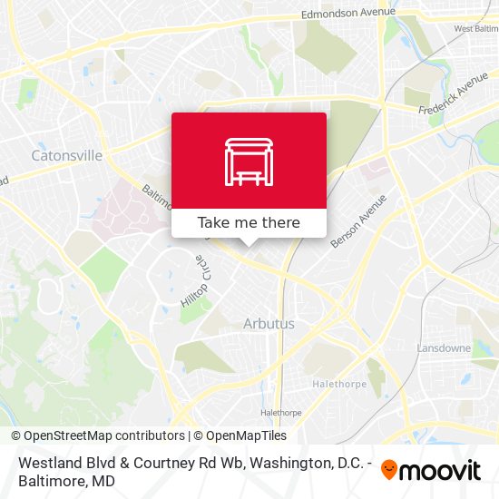 Westland Blvd & Courtney Rd Wb map