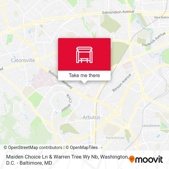Maiden Choice Ln & Warren Tree Wy Nb map