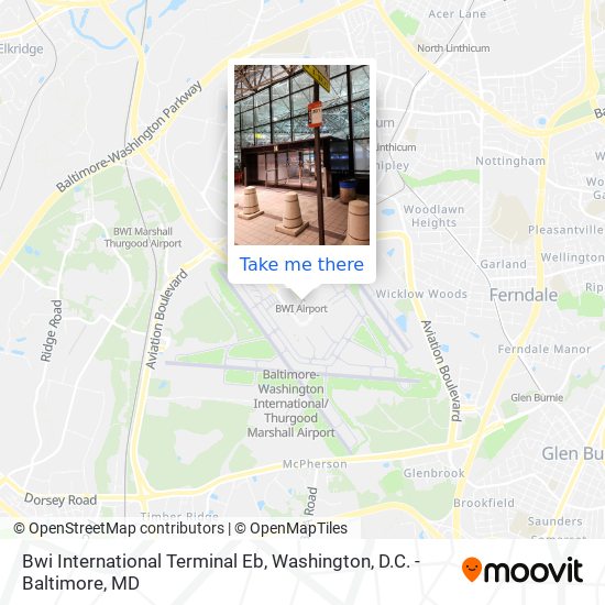 Bwi International Terminal Eb map