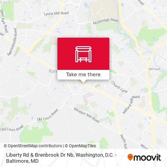 Liberty Rd & Brenbrook Dr Nb map