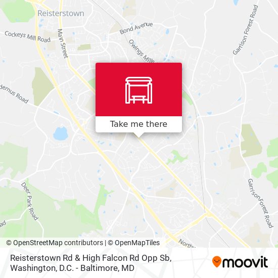Mapa de Reisterstown Rd & High Falcon Rd Opp Sb