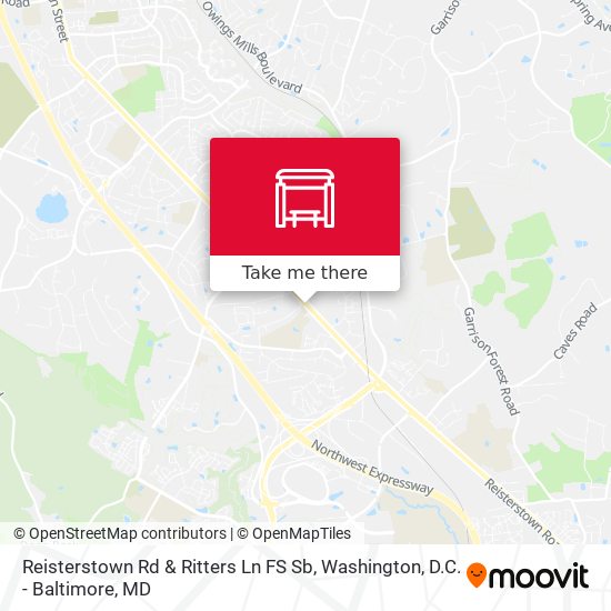 Reisterstown Rd & Ritters Ln FS Sb map