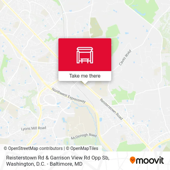 Reisterstown Rd & Garrison View Rd Opp Sb map