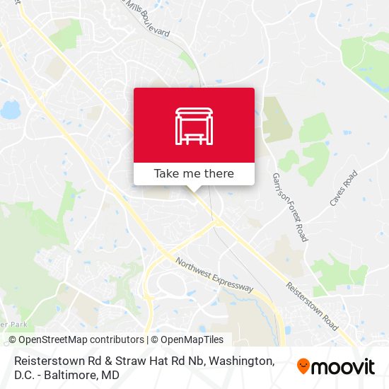 Reisterstown Rd & Straw Hat Rd Nb map