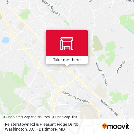 Reisterstown Rd & Pleasant Ridge Dr Nb map