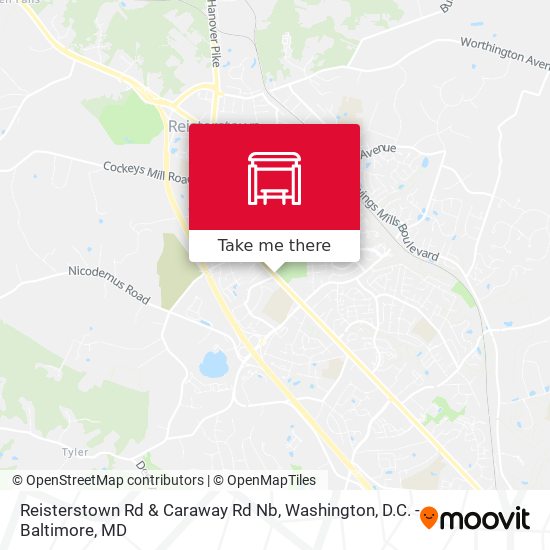 Mapa de Reisterstown Rd & Caraway Rd Nb