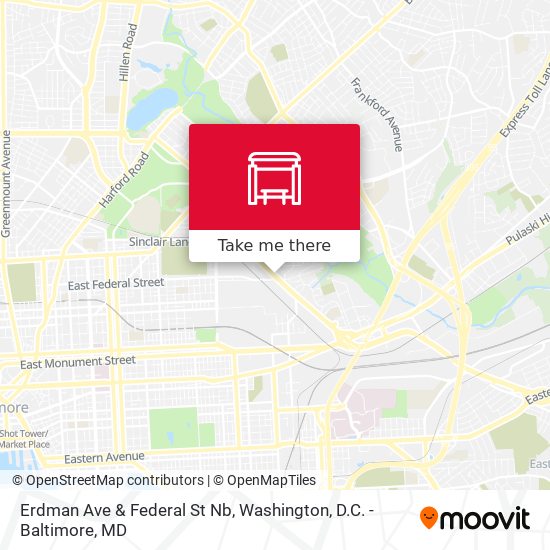 Erdman Ave & Federal St Nb map
