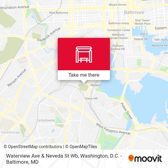 Waterview Ave & Neveda St Wb map