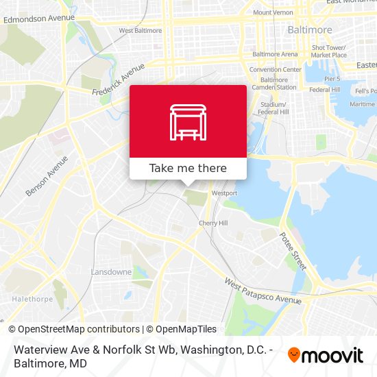 Waterview Ave & Norfolk St Wb map