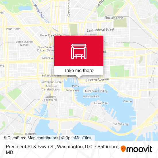 President St & Fawn St map