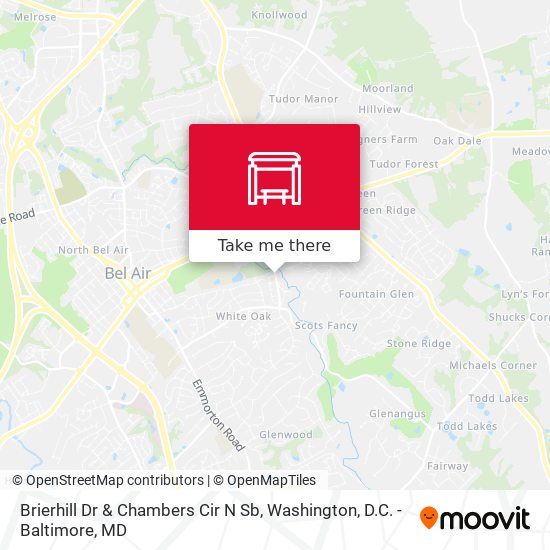Brierhill Dr & Chambers Cir  N Sb map