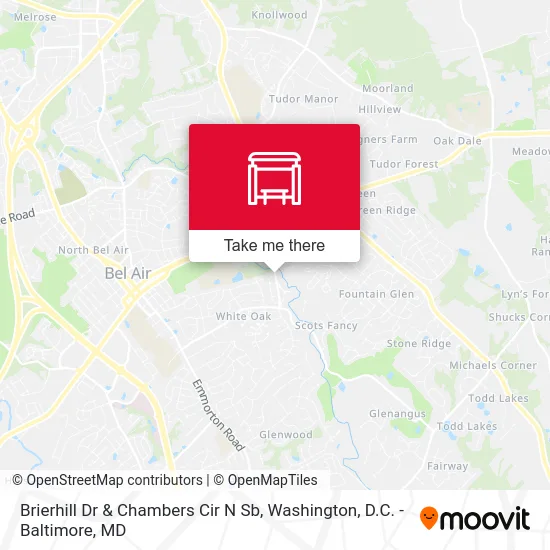 Brierhill Dr & Chambers Cir  N Sb map