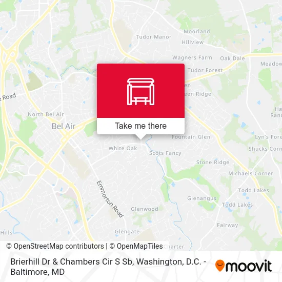 Brierhill Dr & Chambers Cir S Sb map
