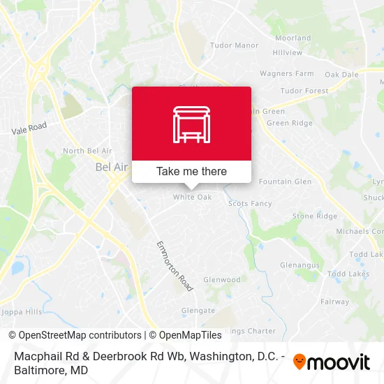 Macphail Rd & Deerbrook Rd Wb map