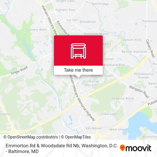Mapa de Emmorton Rd & Woodsdale Rd Nb