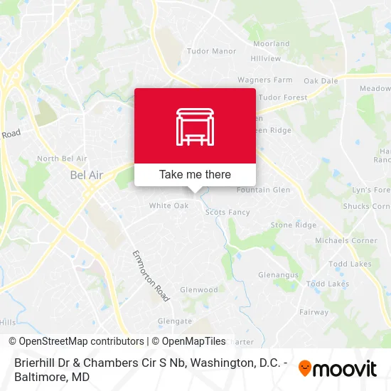 Brierhill Dr & Chambers Cir S Nb map