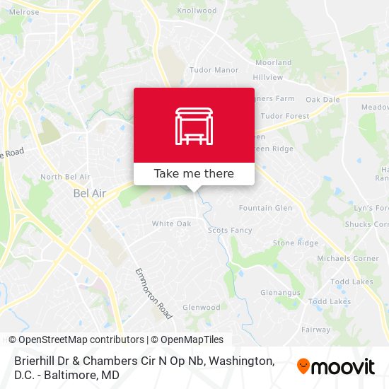 Brierhill Dr & Chambers Cir N Op Nb map