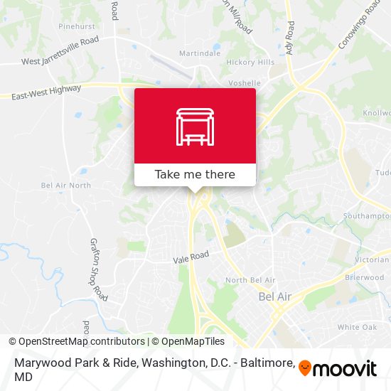 Marywood Park & Ride map