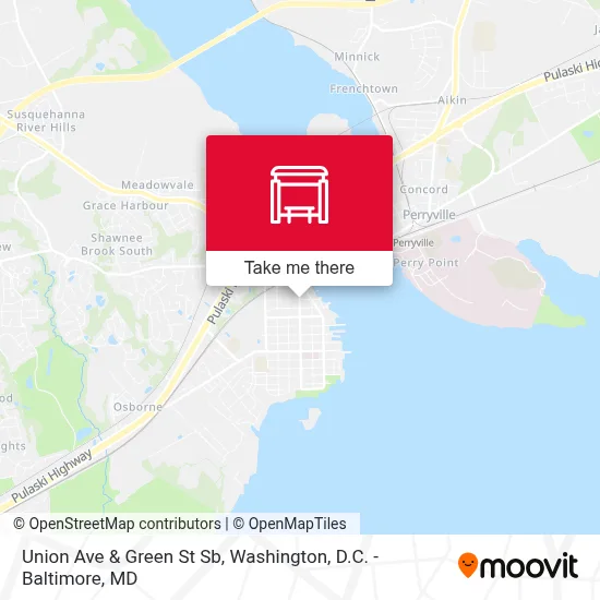 Union Ave & Green St Sb map