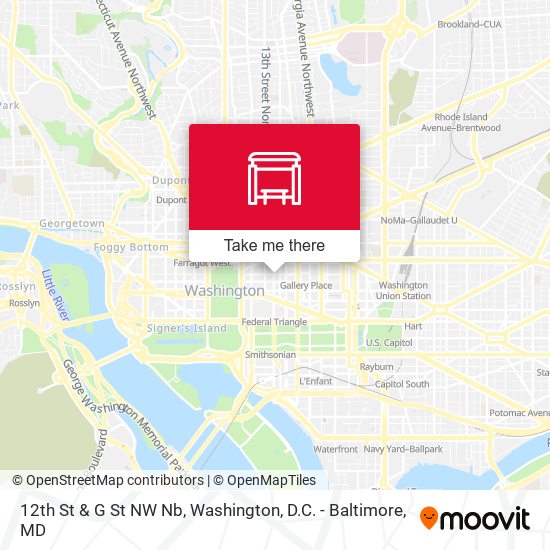 Mapa de 12th St & G St NW Nb