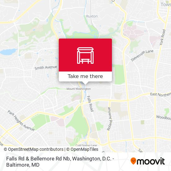 Falls Rd & Bellemore Rd Nb map