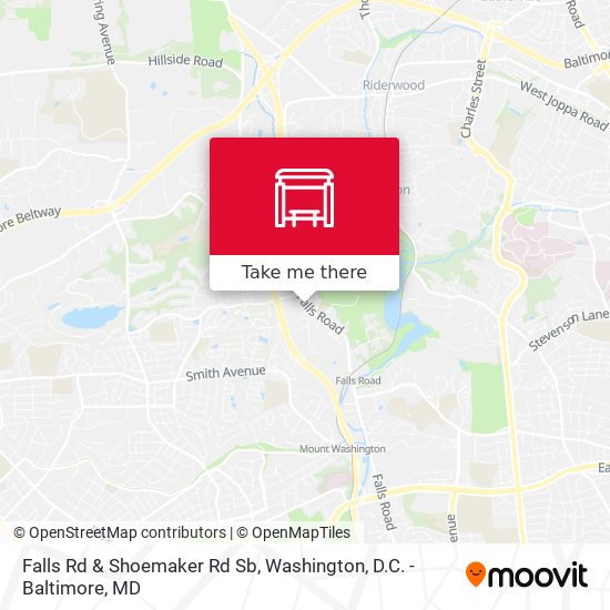 Mapa de Falls Rd & Shoemaker Rd Sb