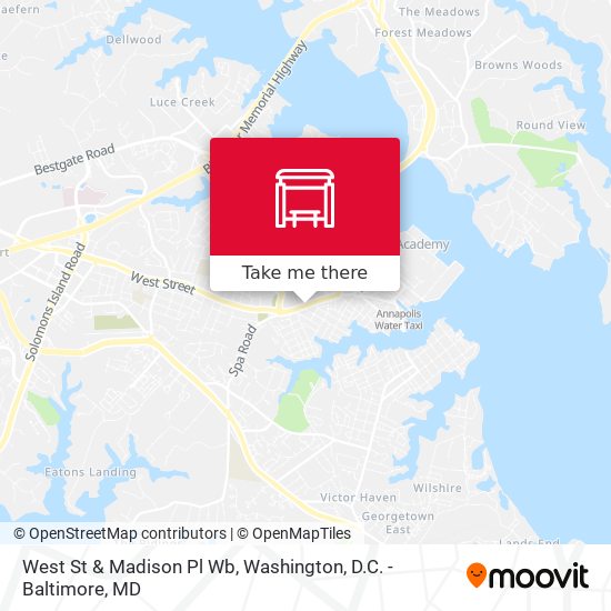 Mapa de West St & Madison Pl Wb