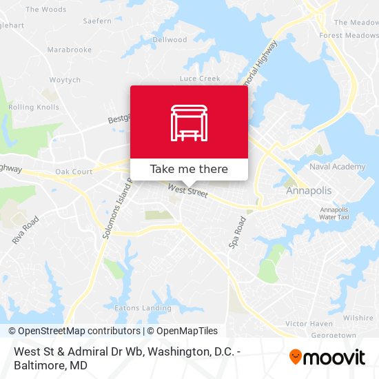 West St & Admiral Dr Wb map