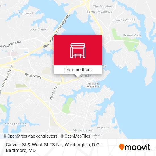 Calvert St & West St FS Nb map