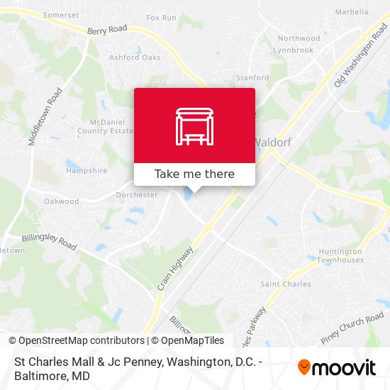 St Charles Mall & Jc Penney map