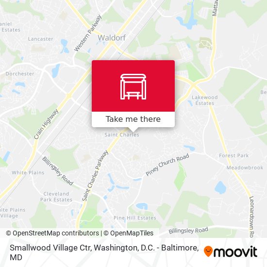 Smallwood Village Ctr map