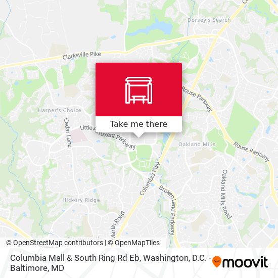 Mapa de Columbia Mall & South Ring Rd Eb