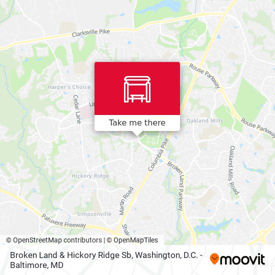 Mapa de Broken Land & Hickory Ridge Sb