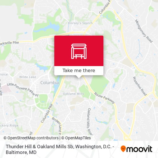 Mapa de Thunder Hill & Oakland Mills Sb
