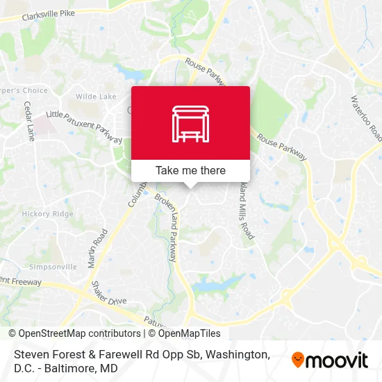 Steven Forest & Farewell Rd Opp Sb map