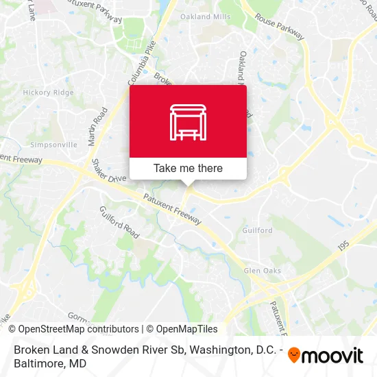 Broken Land & Snowden River Sb map