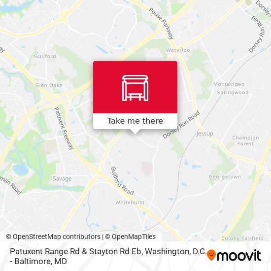 Patuxent Range Rd & Stayton Rd Eb map