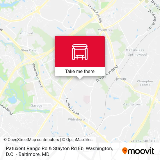 Patuxent Range Rd & Stayton Rd Eb map