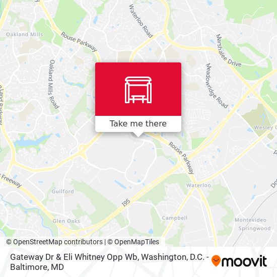 Mapa de Gateway Dr & Eli Whitney Opp Wb