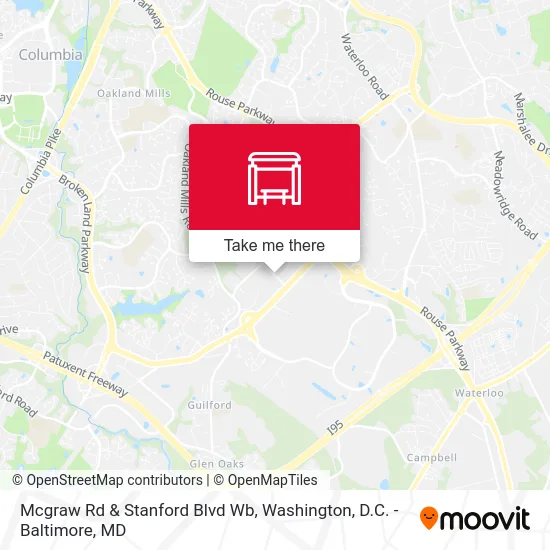 Mcgraw Rd & Stanford Blvd Wb map