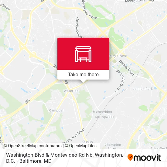 Mapa de Washington Blvd & Montevideo Rd Nb