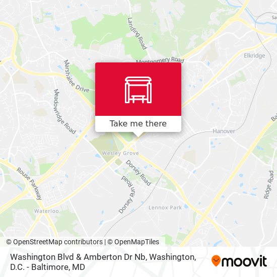 Mapa de Washington Blvd & Amberton Dr Nb