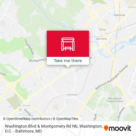 Mapa de Washington Blvd & Montgomery Rd Nb